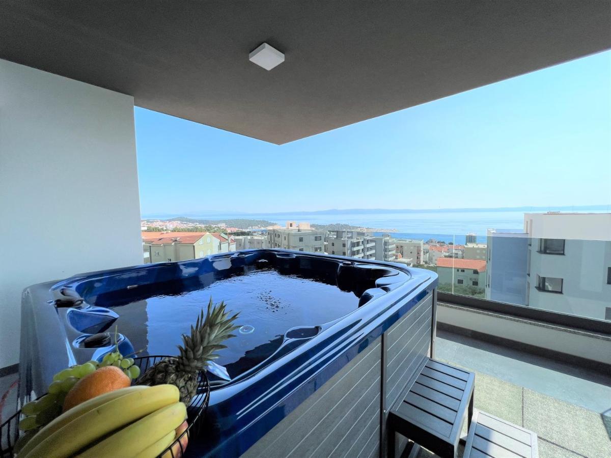 Apartament Lux Penthouse Panoramic View With Jacuzzi Makarska Zewnętrze zdjęcie