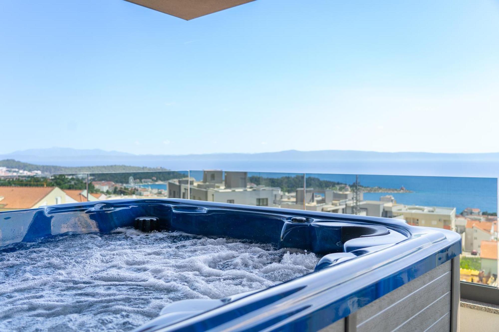 Apartament Lux Penthouse Panoramic View With Jacuzzi Makarska Zewnętrze zdjęcie