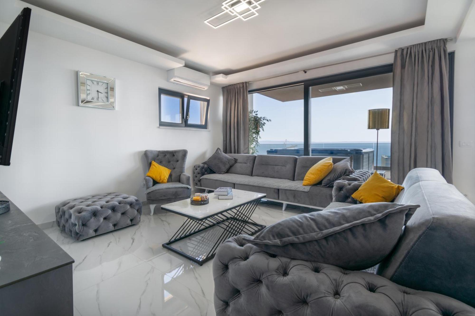 Apartament Lux Penthouse Panoramic View With Jacuzzi Makarska Zewnętrze zdjęcie