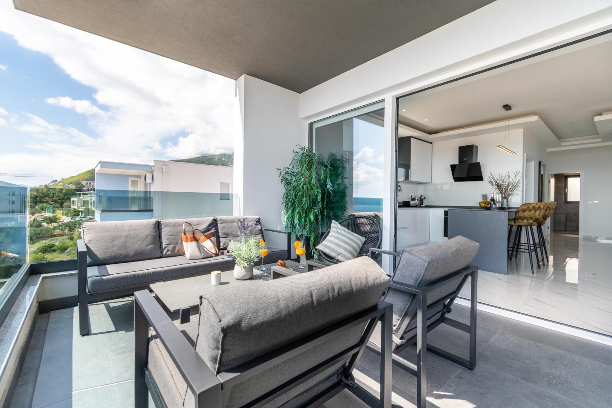 Apartament Lux Penthouse Panoramic View With Jacuzzi Makarska Zewnętrze zdjęcie