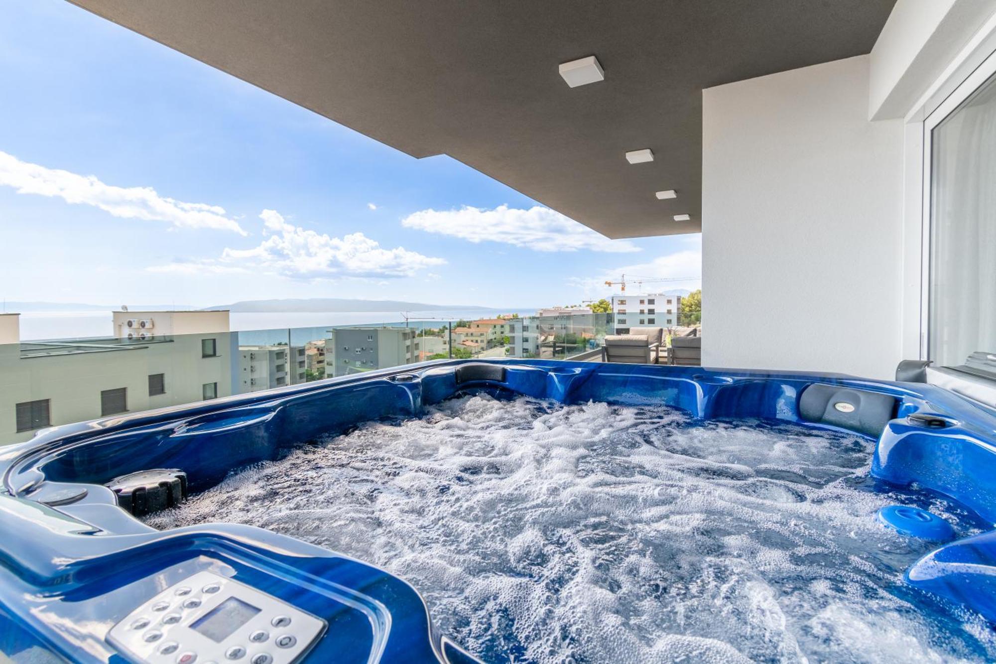 Apartament Lux Penthouse Panoramic View With Jacuzzi Makarska Zewnętrze zdjęcie