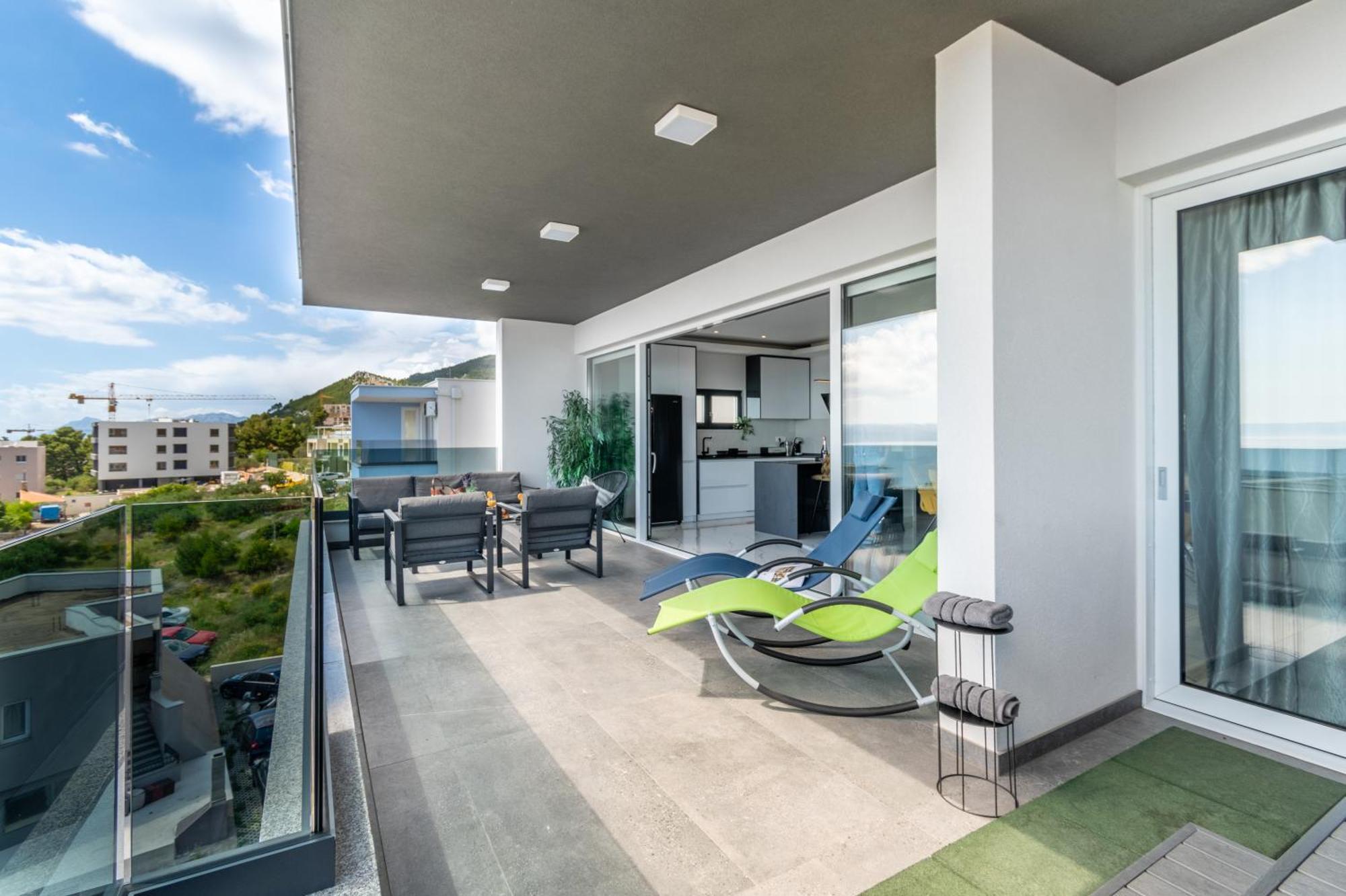 Apartament Lux Penthouse Panoramic View With Jacuzzi Makarska Zewnętrze zdjęcie